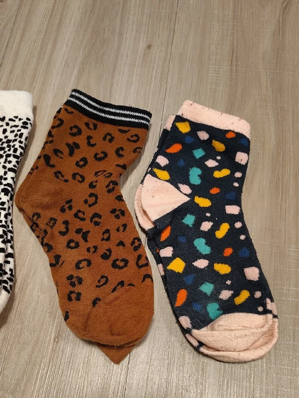 Old Navy Quarter Crew Leopard - Pack of 5 - Assorted Colors